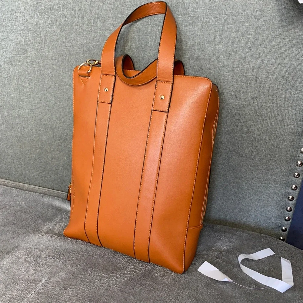 Estarer Womens Business Briefcase Laptop Backpack PU Leather Briefcase Bag